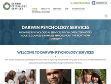 Tablet Screenshot of darwinpsychology.com.au
